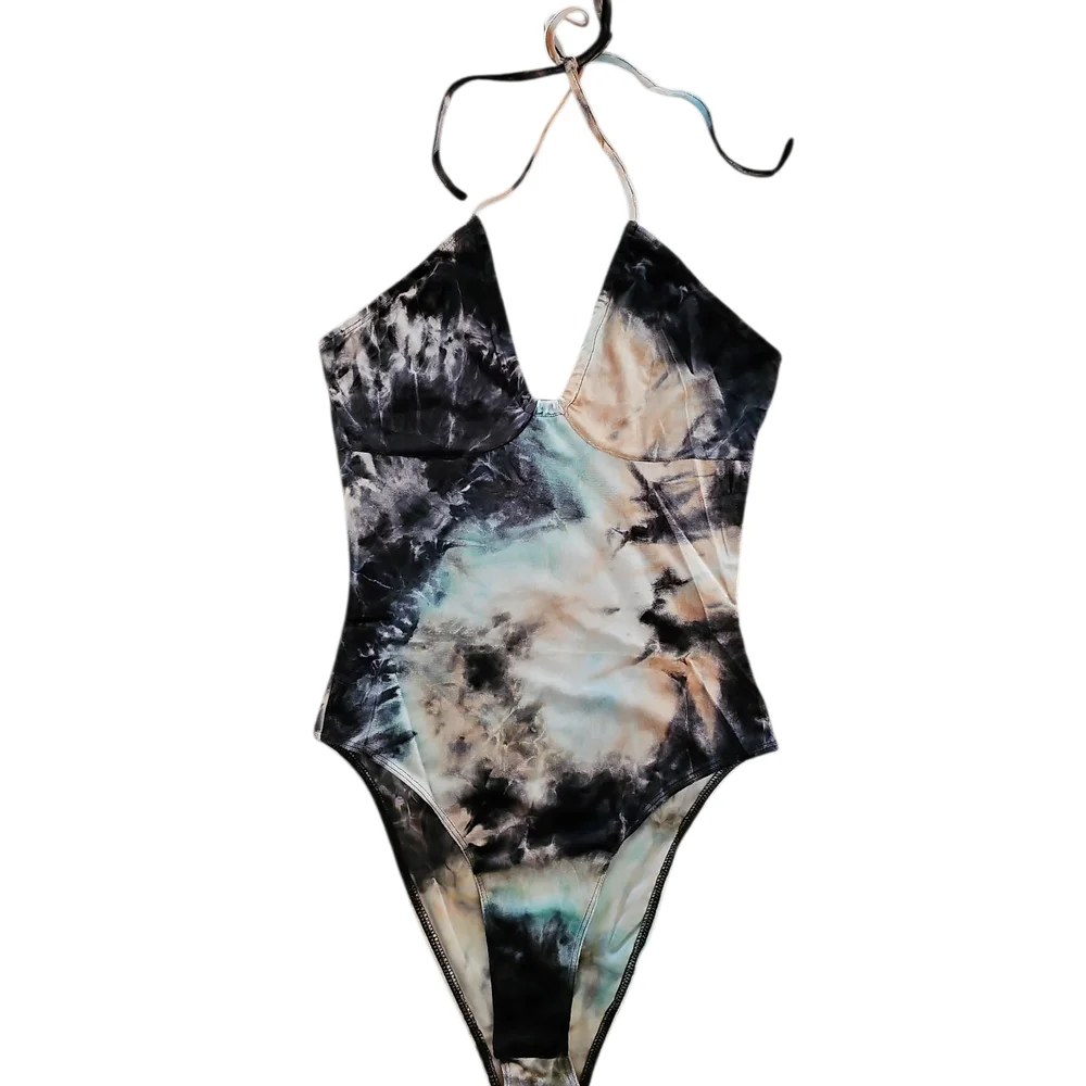 Stylish Tie-Dye One-Piece Bodysuit Women's Size Small